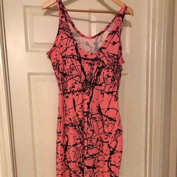 Pink and Black splash jumpsuit - Picture 2 of 3